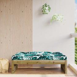 Repose-pied de jardin 120x80 cm bois de pin impr&eacute;gn&eacute;