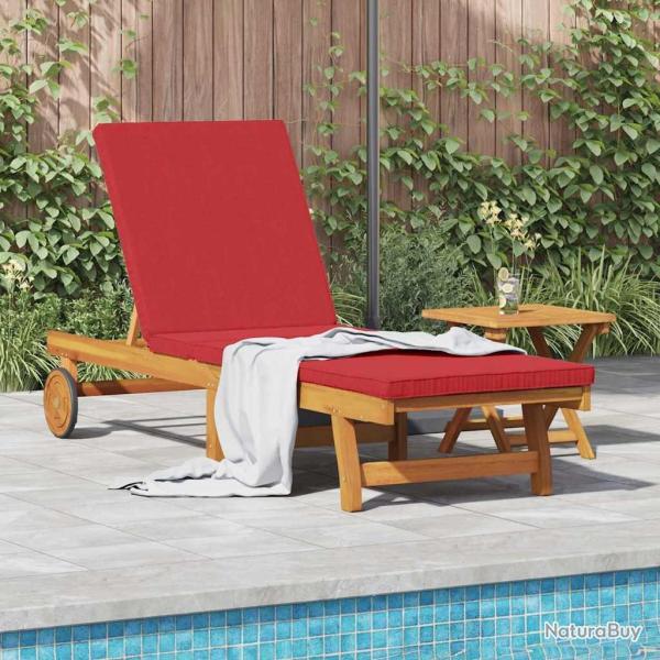 Transat Marron 199 x 63 x 85 cm Bois d'Acacia Massif