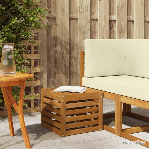 Banc de Jardin Naturel 43 x 43 x 37 cm Bois d'Acacia Massif