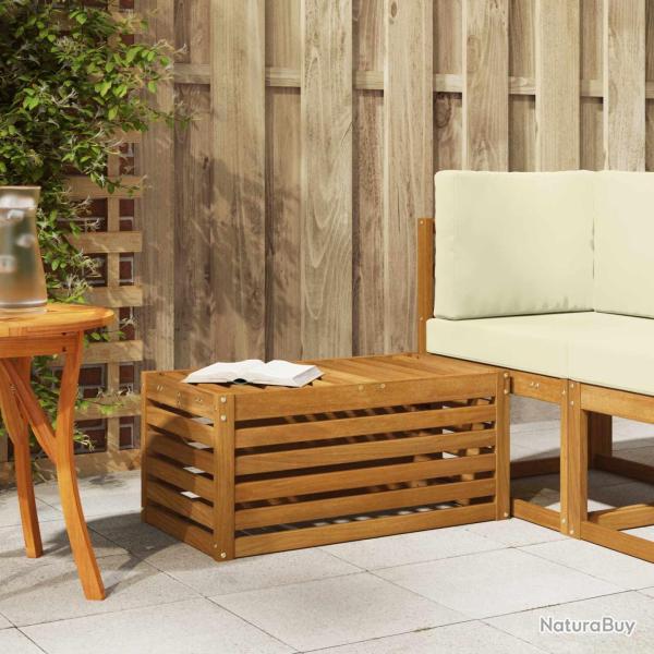 Banc de Jardin Naturel 79 x 43 x 37 cm Bois d'Acacia Massif