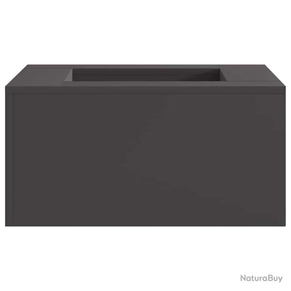 Foyer de chemin�e Noir 60 x 60 x 30 cm Acier