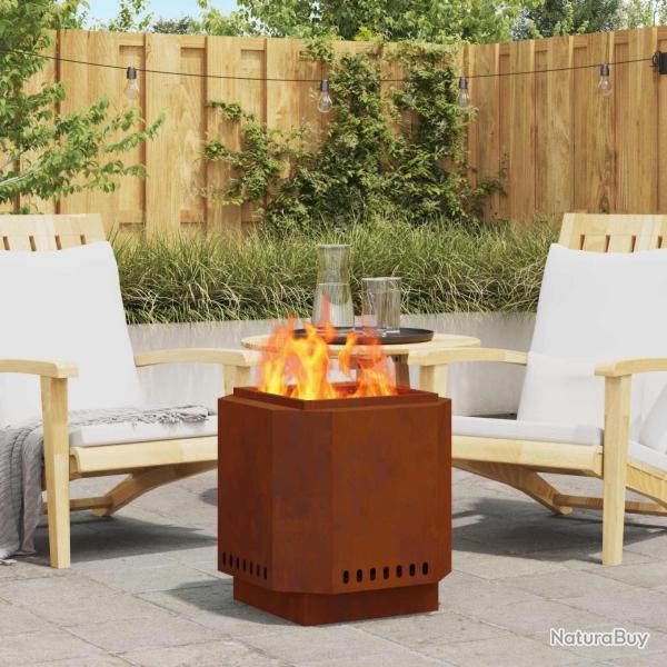 Foyer sans fum�e Marron 48 x 48 x 51 cm Acier patin�