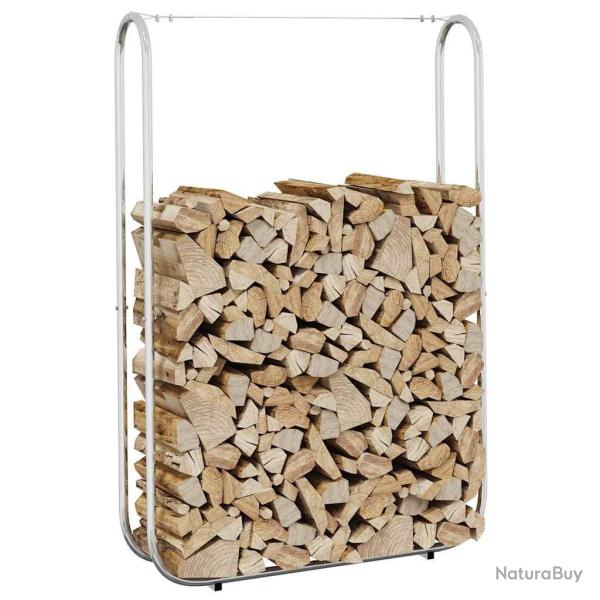 Portant de bois de chauffage 100x25x150 cm acier galvanis�