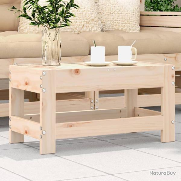 Repose-pied de jardin 62x30x32 cm bois de pin massif