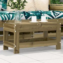 Repose-pied de jardin 62x30x32 cm bois de pin impr&eacute;gn&eacute;
