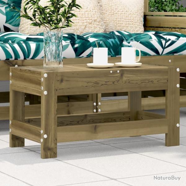 Repose-pied de jardin 62x30x32 cm bois de pin impr�gn�