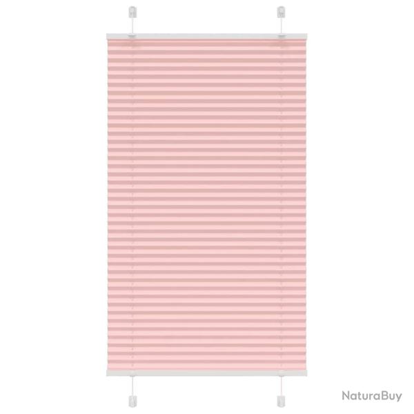 Store pliss� rose 80x100 cm largeur du tissu 79,4 cm polyester