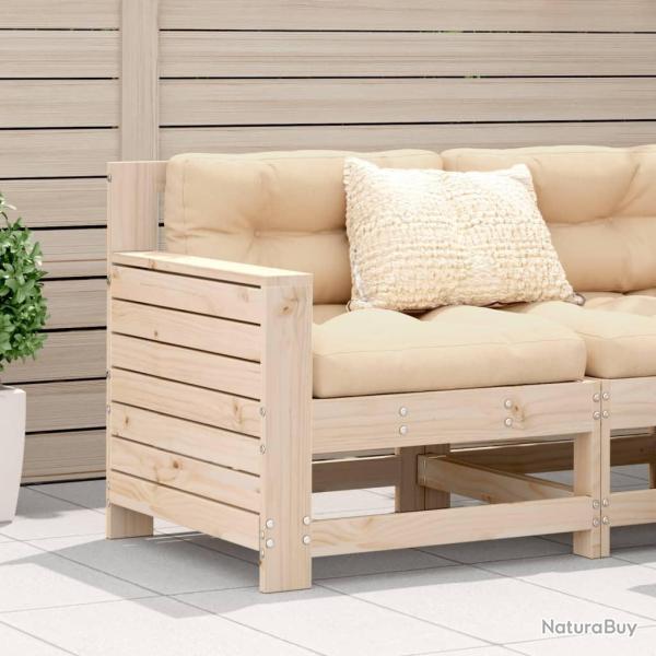 Canap� de jardin accoudoir 69x62x70,5 cm bois massif de pin