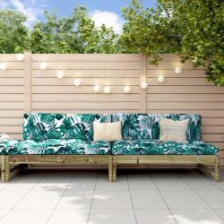 Canap&eacute;s centraux de jardin 2 pcs 120x80 cm bois de pin impr&eacute;gn&eacute;