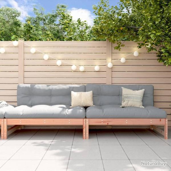 Canap�s centraux de jardin 2 pcs 120x80 cm bois massif douglas