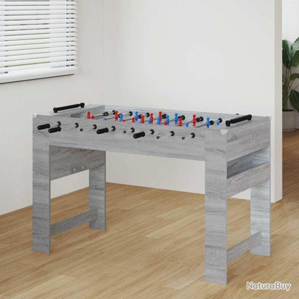 Table de Foosball Gris Sonoma 125 x 60,5 x 80 cm
