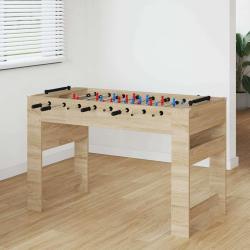 Table de Foosball Ch&ecirc;ne Sonoma 125 x 60,5 x 80 cm