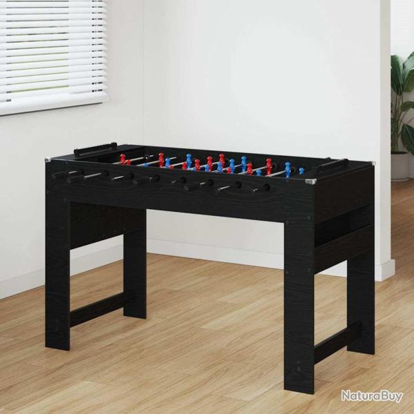 Table de Foosball Ch�ne Noir 125 x 60,5 x 80 cm