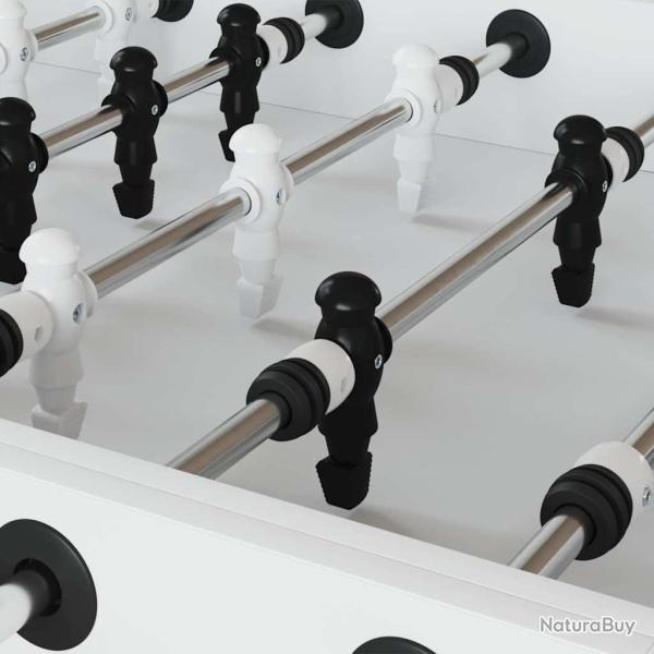 Joueurs de table de baby-foot 24 pcs Noir et Blanc HIPS