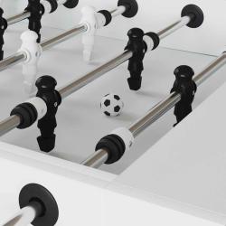 Tables de Football 12 pcs Blanc 3,6 x 3,6 cm Polypropyl&egrave;ne