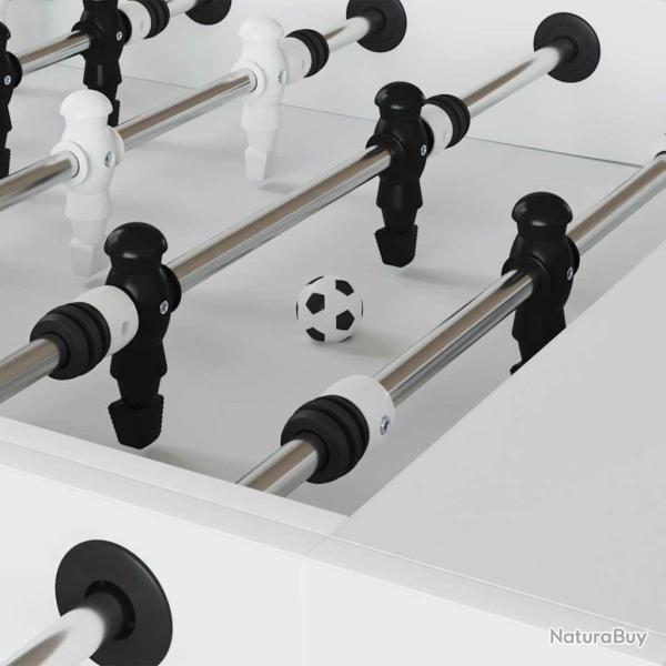 Tables de Football 12 pcs Blanc 3,6 x 3,6 cm Polypropyl�ne