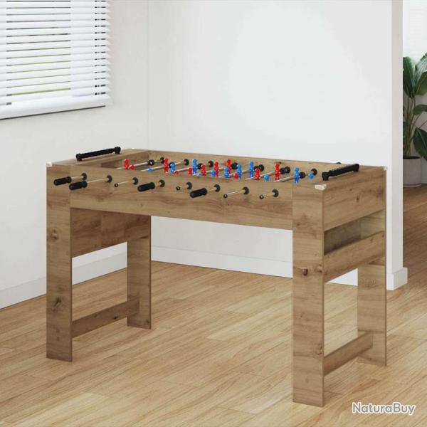 Table de Foosball Ch�ne Artisanal 125 x 60,5 x 80 cm