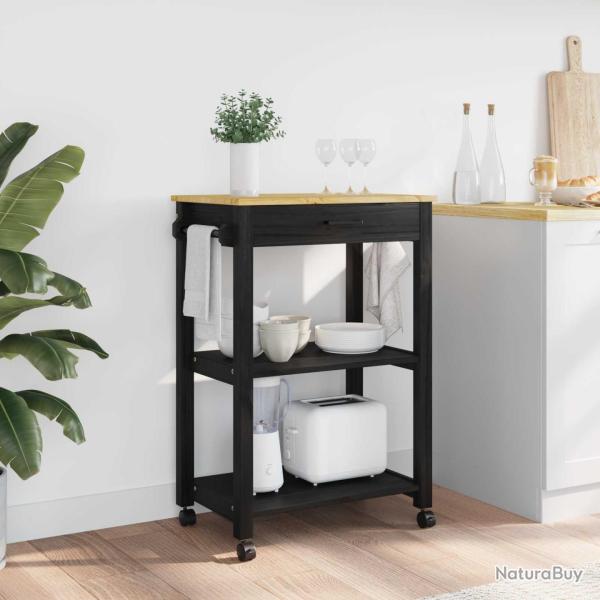 Chariot de cuisine MONZA Noir 60 x 40 x 88,5 cm