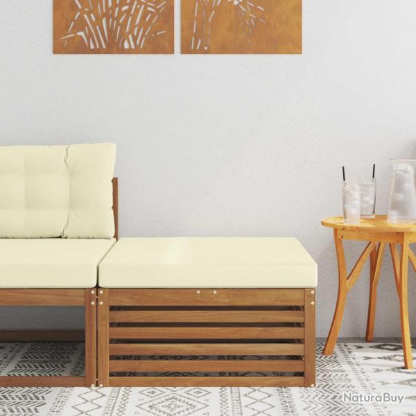 Pouf d'Ext�rieur Bois d'Acacia Massif Naturel