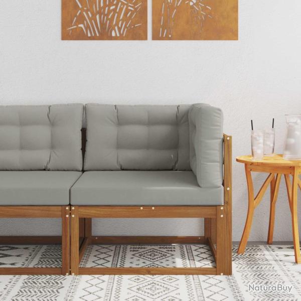 Canap� d'angle ext�rieur Bois d'Acacia Massif Naturel