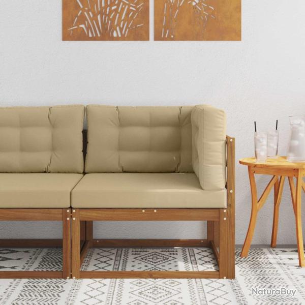 Canap� d'angle ext�rieur Bois d'Acacia Massif Naturel