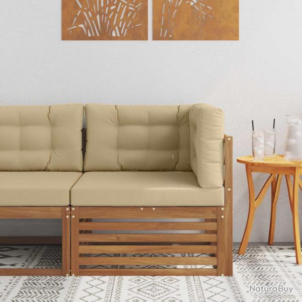 Canap� d'angle ext�rieur Bois d'Acacia Massif Naturel