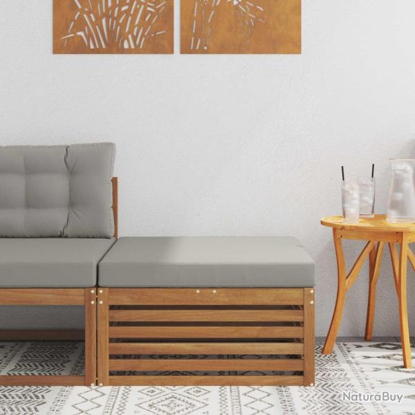 Pouf d'Ext�rieur Bois d'Acacia Massif Naturel