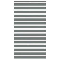 Store z&egrave;bre gris fonc&eacute; largeur du tissu 130,9 cm polyester