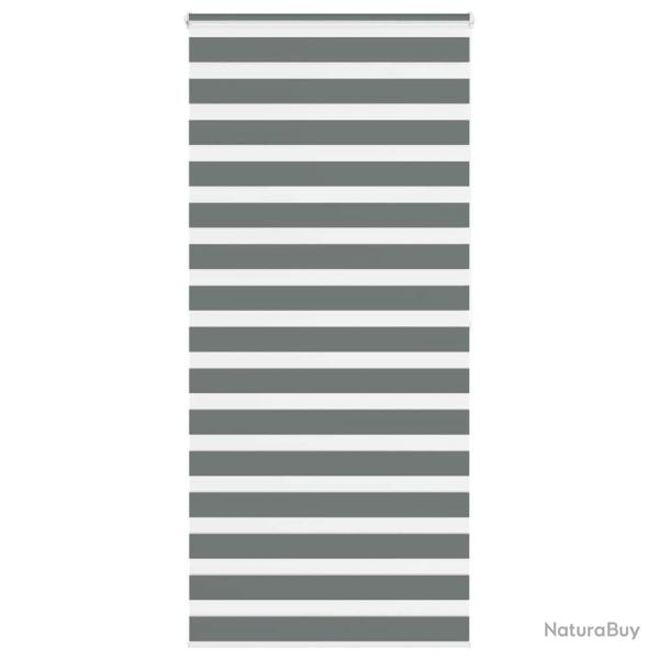 Store z�bre gris fonc� largeur du tissu 95,9 cm polyester