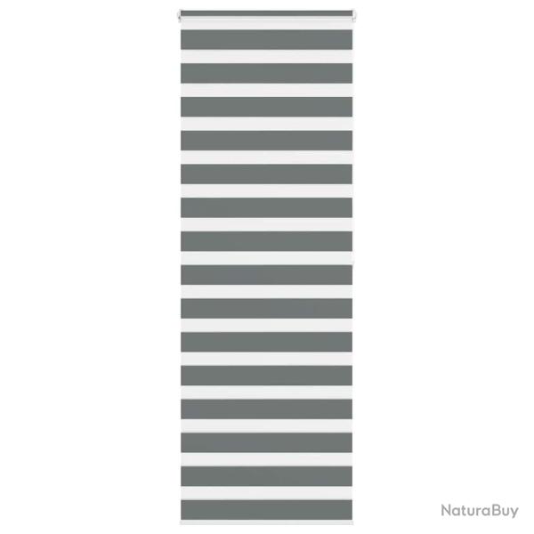 Store z�bre gris fonc� largeur du tissu 85,9 cm polyester