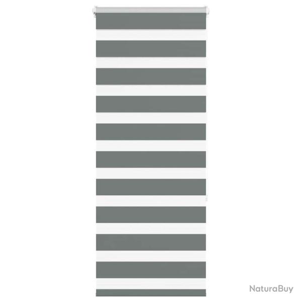 Store z�bre gris fonc� largeur du tissu 60,9 cm polyester