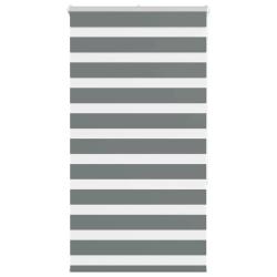 Store z&egrave;bre gris fonc&eacute; largeur du tissu 80,9 cm polyester