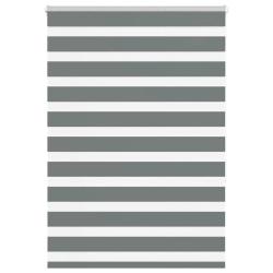 Store z&egrave;bre gris fonc&eacute; largeur du tissu 110,9 cm polyester