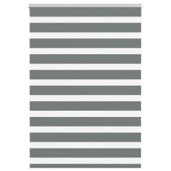 Store z&egrave;bre gris fonc&eacute; largeur du tissu 105,9 cm polyester