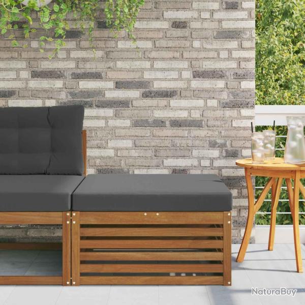 Pouf d'Ext�rieur Bois d'Acacia Massif Naturel