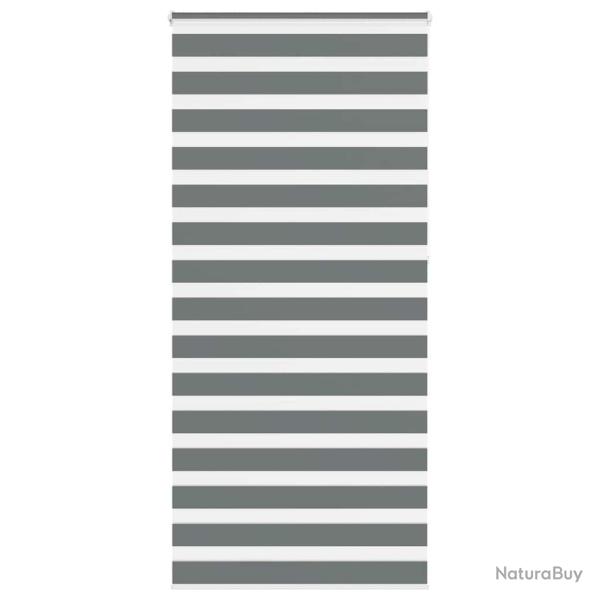 Store z�bre gris fonc� largeur du tissu 100,9 cm polyester