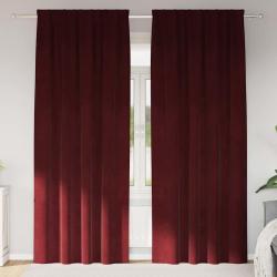 Rideaux occultants 2 pcs Bordeaux 140 x 245 cm Velours