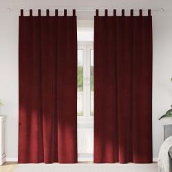 Rideaux occultants 2 pcs Bordeaux 140 x 225 cm Velours