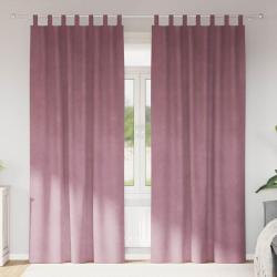 Rideaux occultants 2 pcs Rose fonc&eacute; 140 x 225 cm Velours