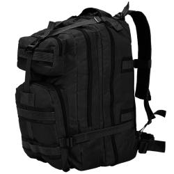 Sac &agrave; dos en style militaire 50 L Noir