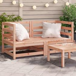 Canap&eacute;s d'angle de jardin 2 pcs 70x70x67 cm bois massif douglas
