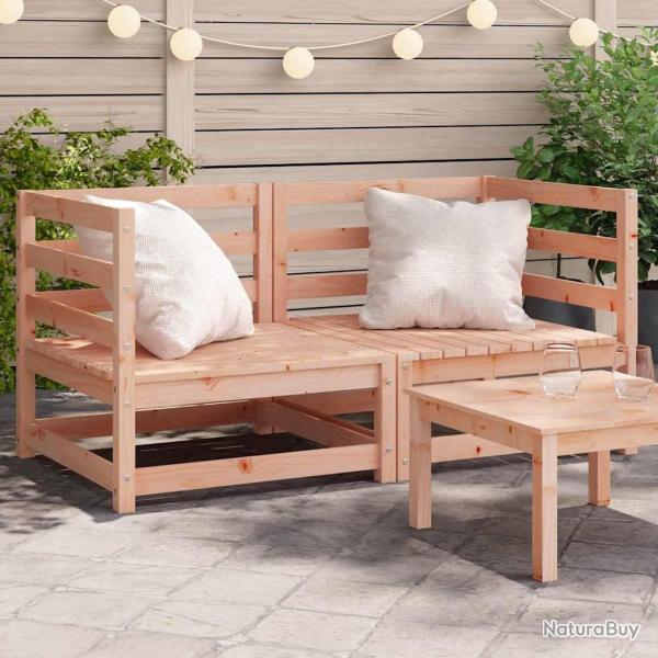 Canap�s d'angle de jardin 2 pcs 70x70x67 cm bois massif douglas