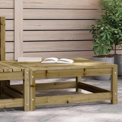 Repose-pied de jardin 70x70x30 cm bois de pin impr&eacute;gn&eacute;