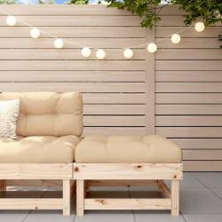 Repose-pied de jardin bois de pin massif