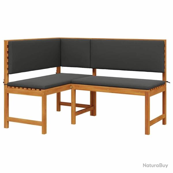 Chaise de jardin Marron 140 x 100 x 91cm Bois d'acacia massif