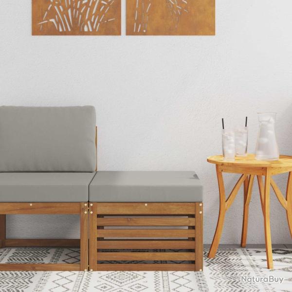 Pouf d'Ext�rieur Bois d'Acacia Massif Naturel