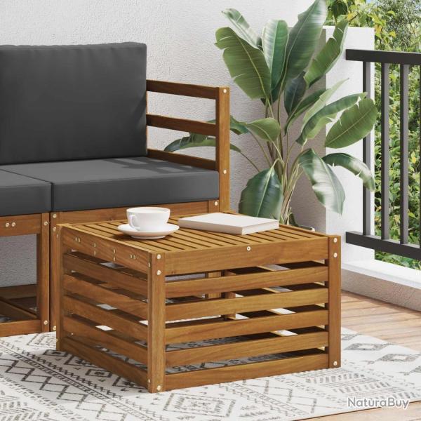 Table de jardin Bois d'Acacia Massif Naturel 59 x 59 x 37 cm