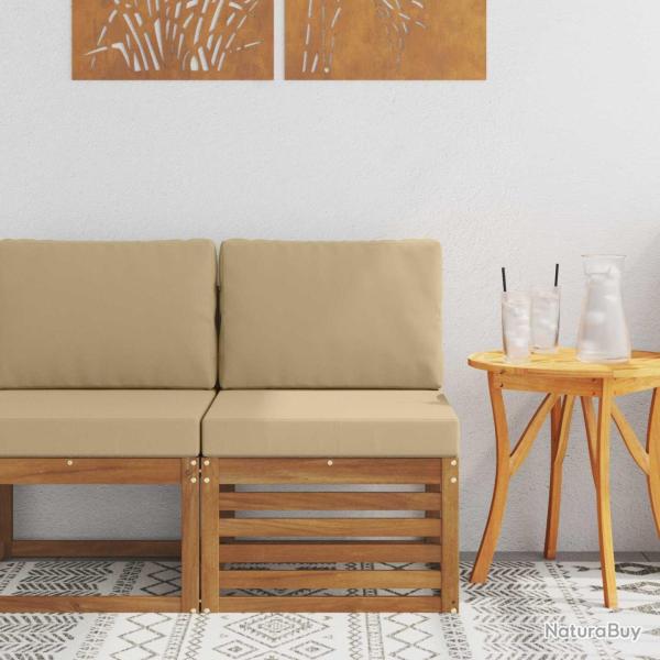 Sofa de milieu ext�rieur Bois d'Acacia Massif Naturel
