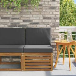 Sofa de milieu ext&eacute;rieur Bois d'Acacia Massif Naturel