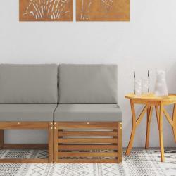 Sofa de milieu ext&eacute;rieur Bois d'Acacia Massif Naturel